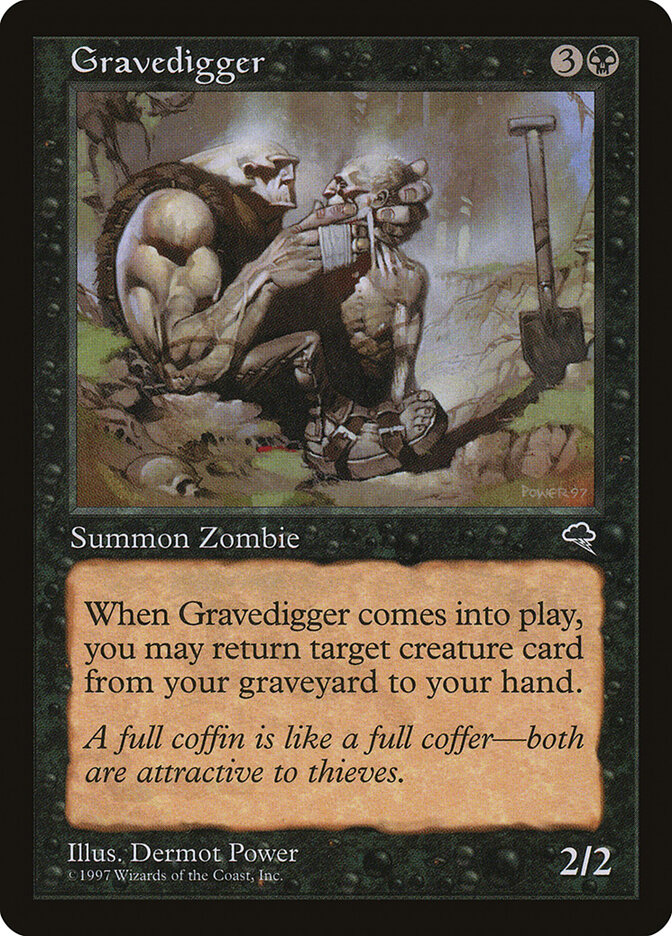 Gravedigger card front