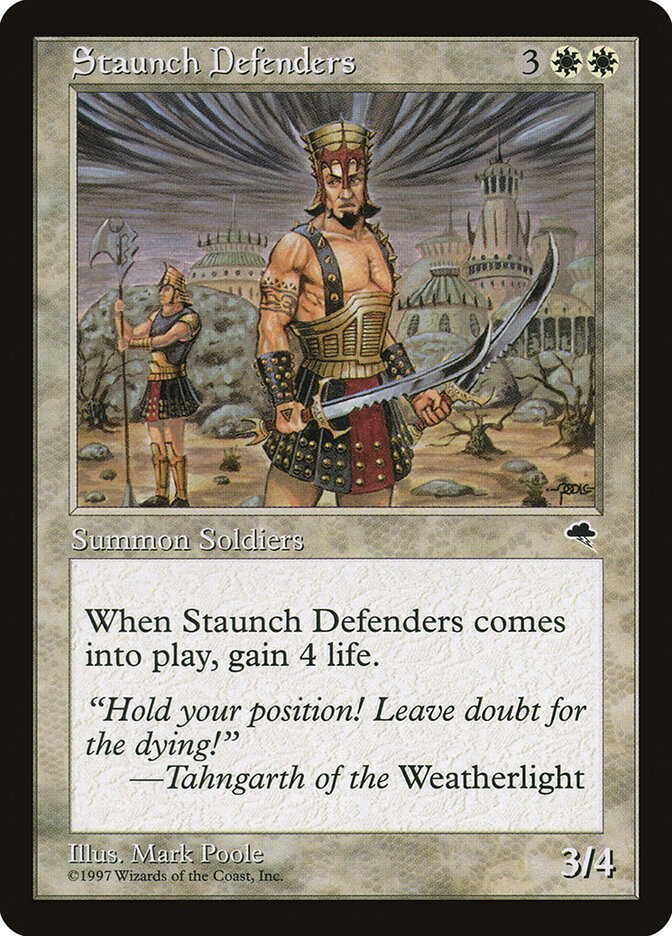 Staunch Defenders card front