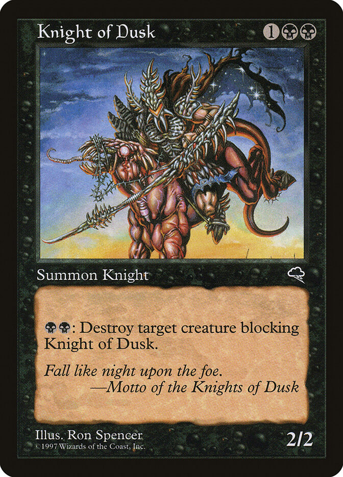 Knight of Dusk card front