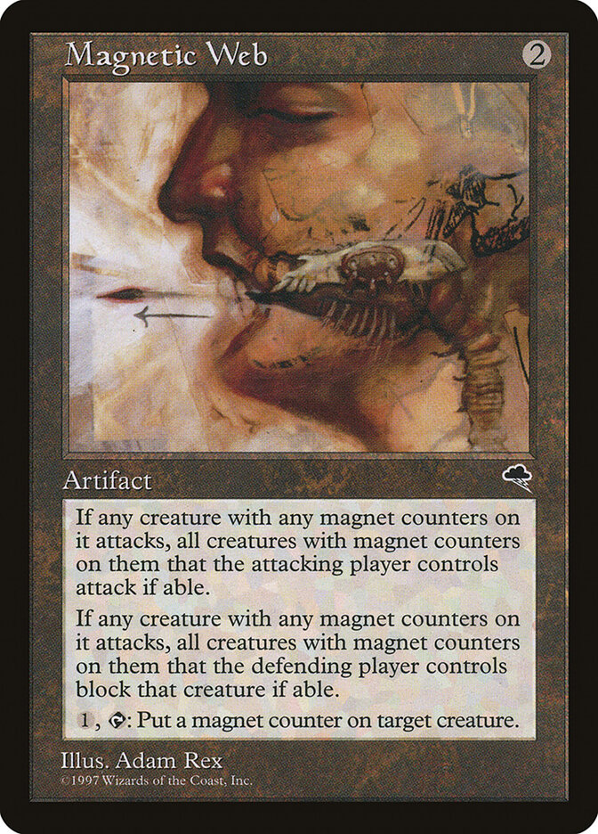 Magnetic Web card front