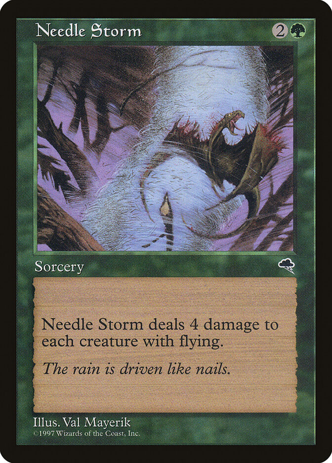 Needle Storm card front