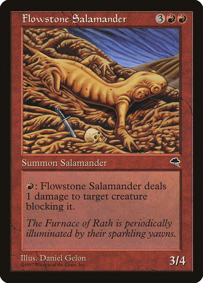 Flowstone Salamander card front