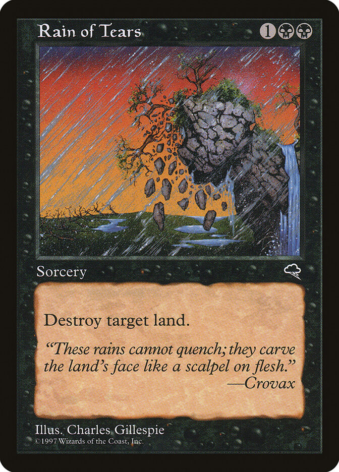 Rain of Tears card front