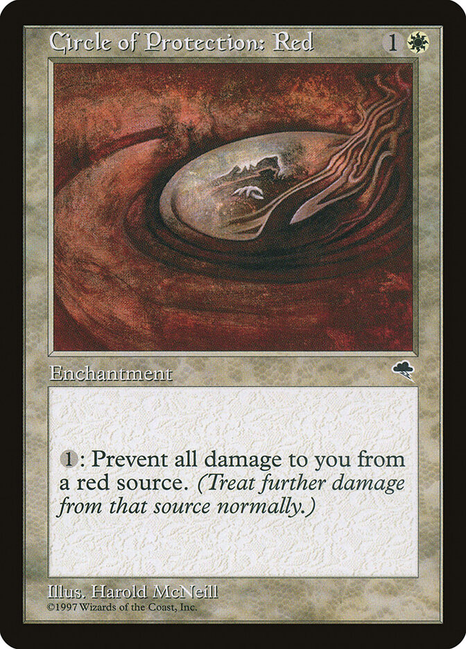 Circle of Protection: Red card front