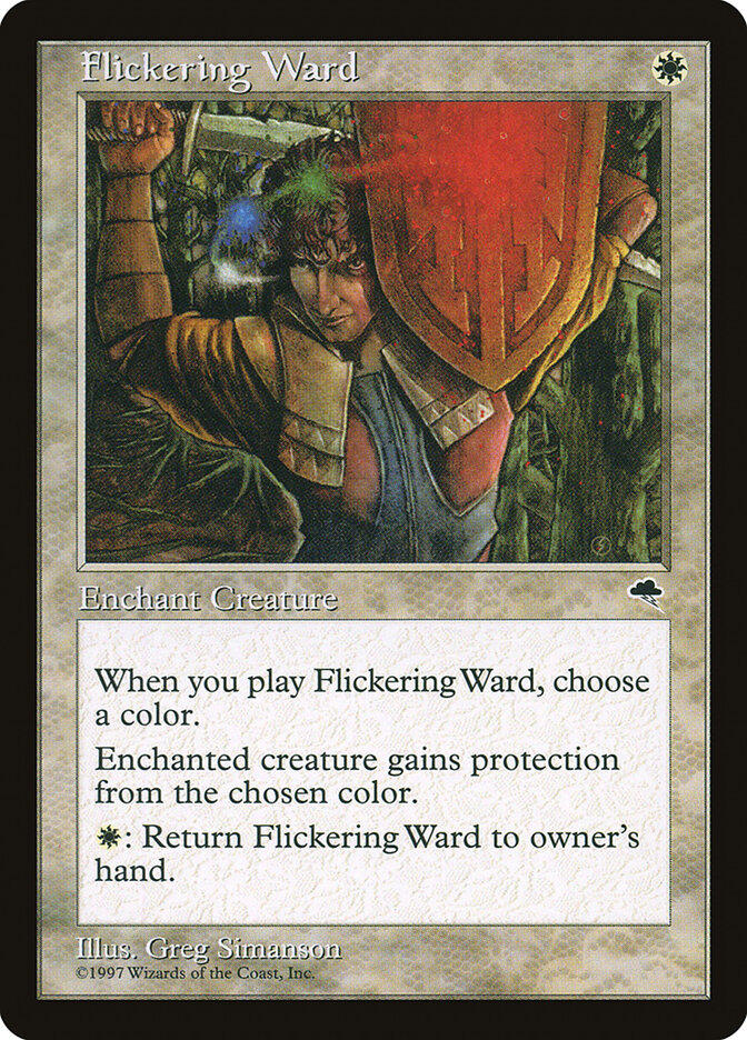 Flickering Ward card front