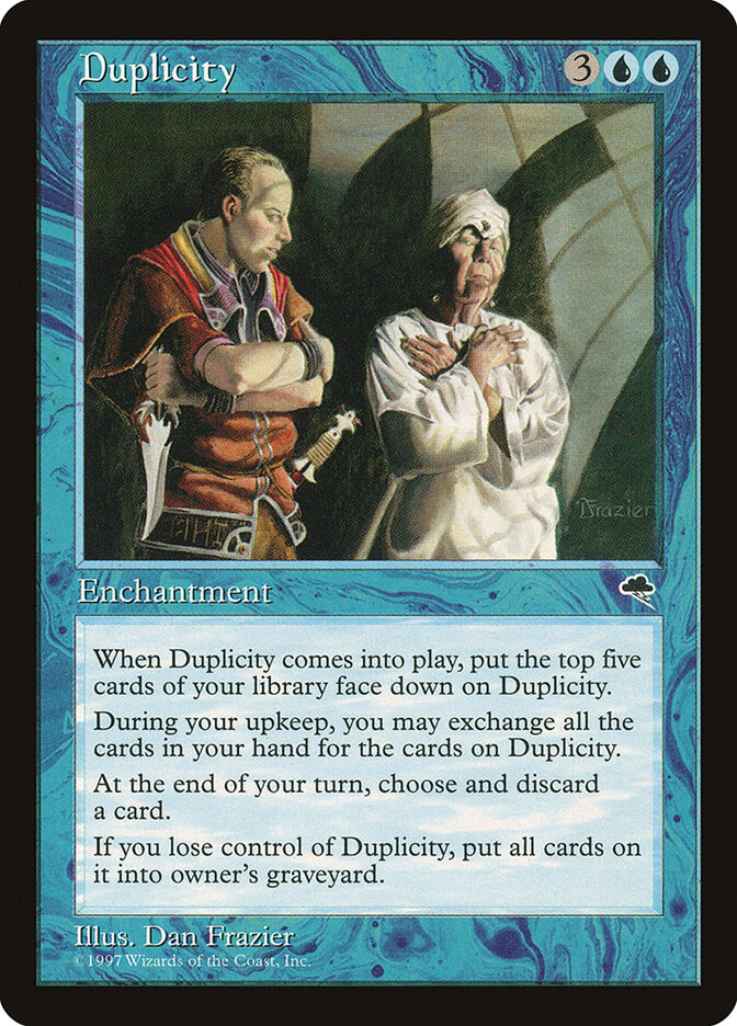 Duplicity card front