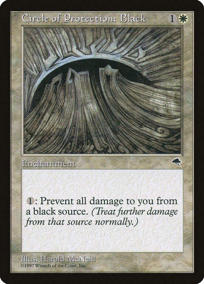 Circle of Protection: Black card front