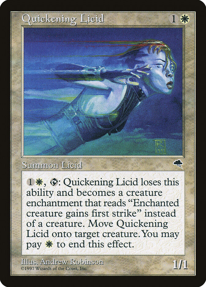 Quickening Licid card front