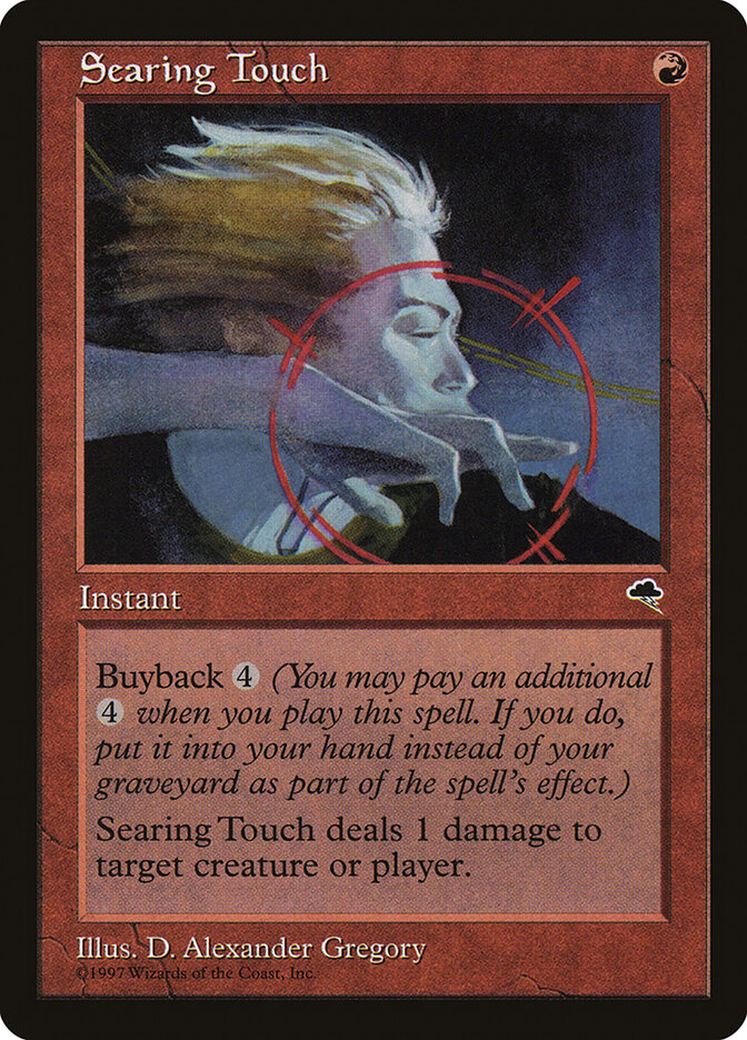 Searing Touch card front