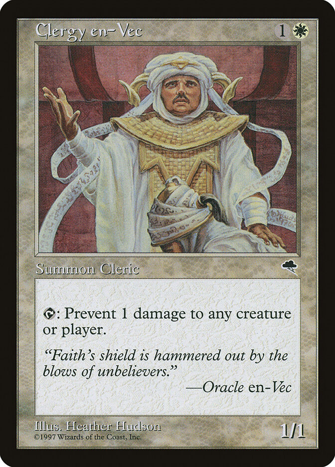 Clergy en-Vec card front