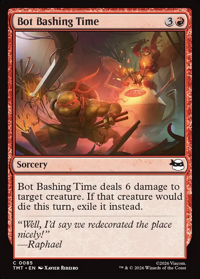 Bot Bashing Time card front