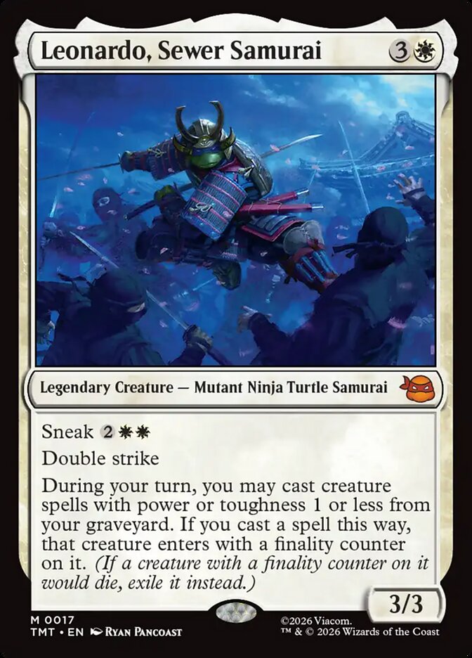 Leonardo, Sewer Samurai card front