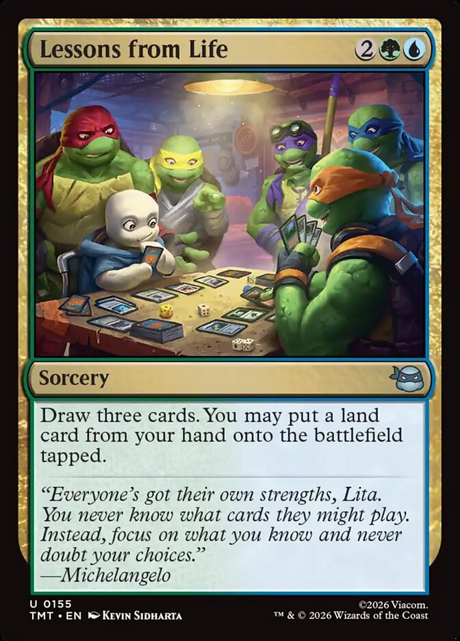 Lessons from Life card front