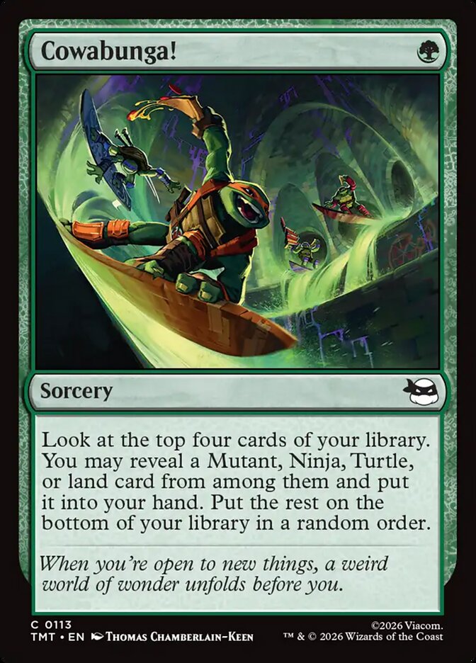Cowabunga! card front