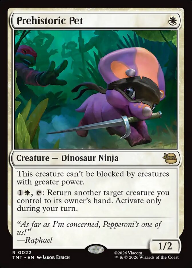 Prehistoric Pet card front
