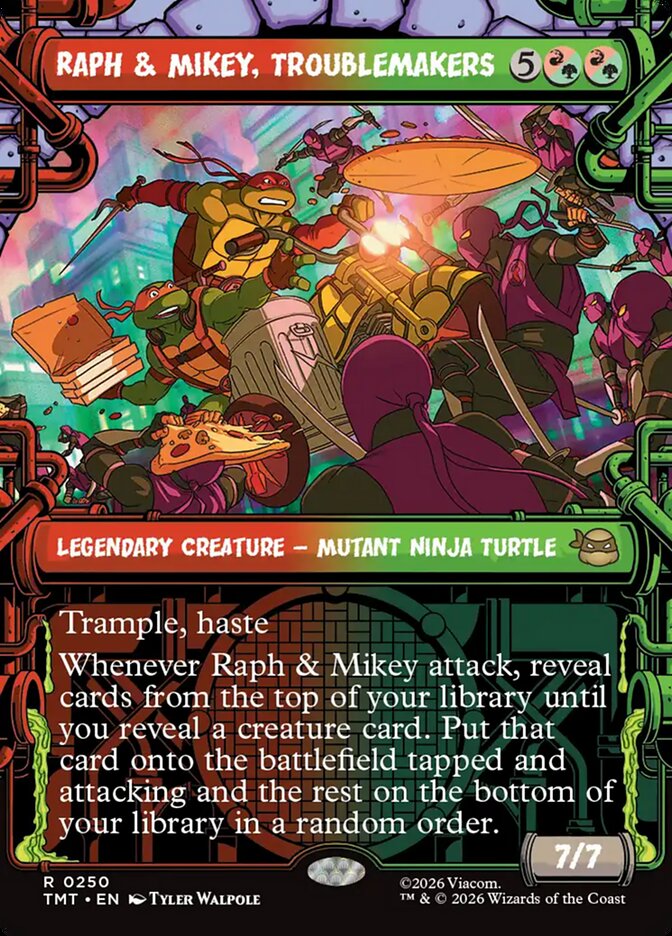 Raph & Mikey, Troublemakers card front