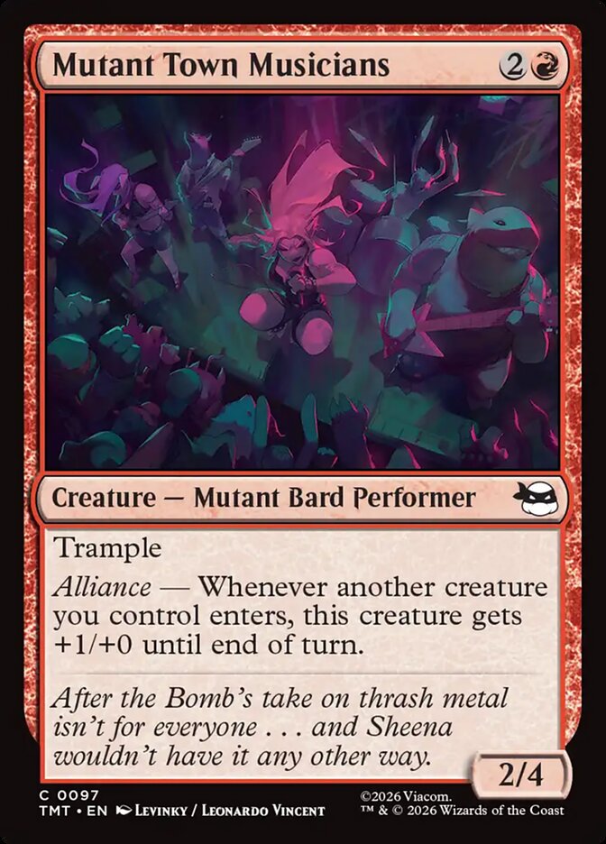 Mutant Town Musicians card front