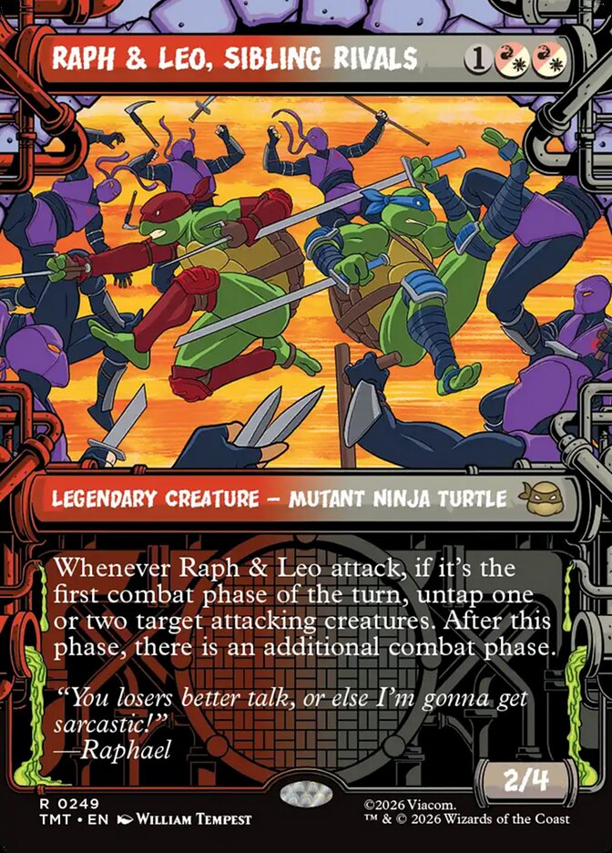 Raph & Leo, Sibling Rivals card front