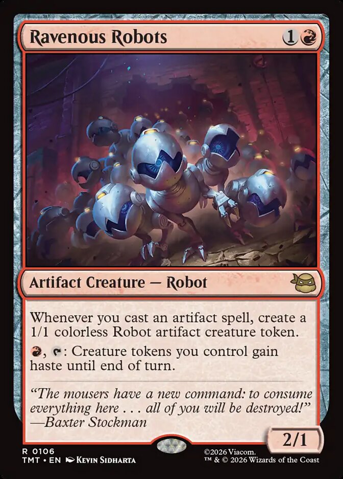 Ravenous Robots card front