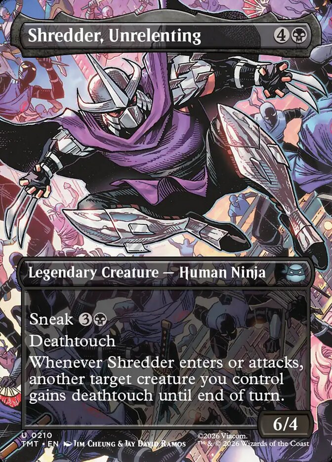 Shredder, Unrelenting card front