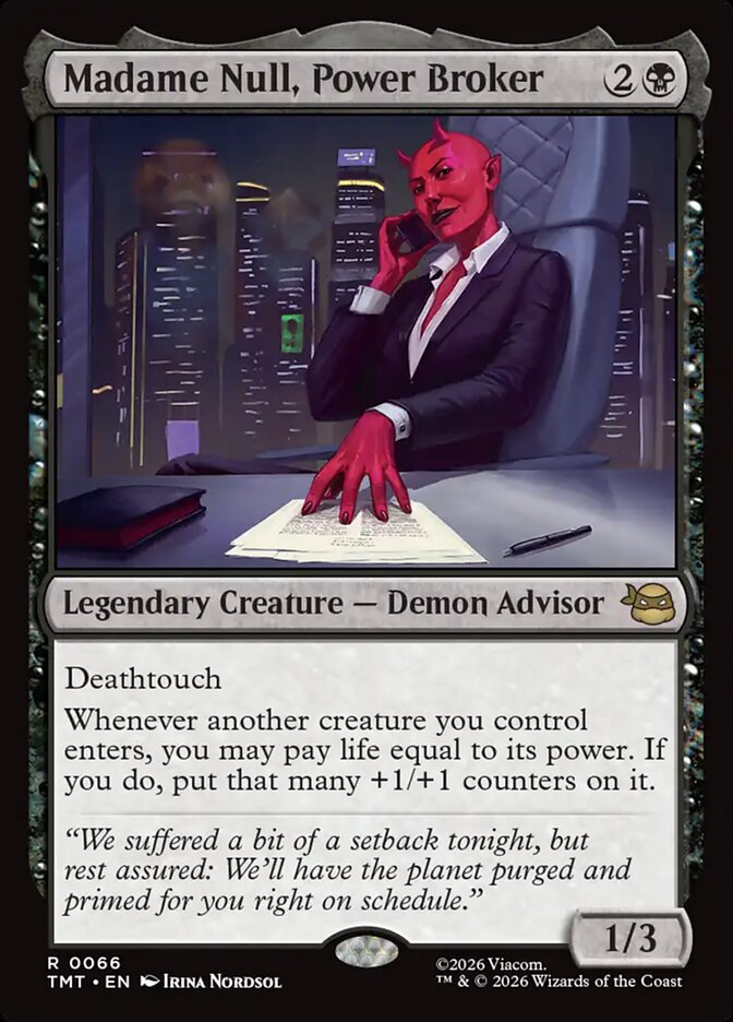 Madame Null, Power Broker card front