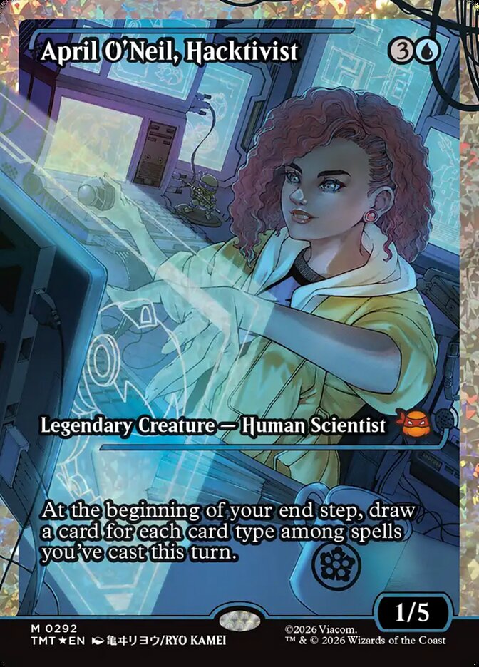 April O'Neil, Hacktivist card front