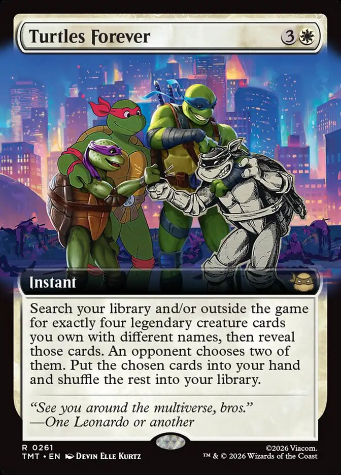 Turtles Forever card front