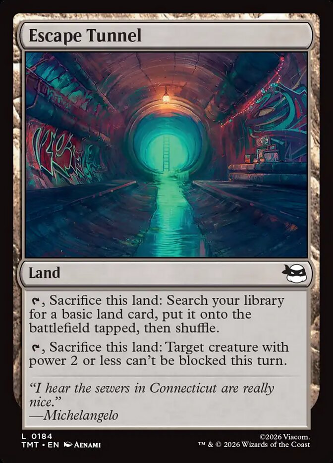 Escape Tunnel card front