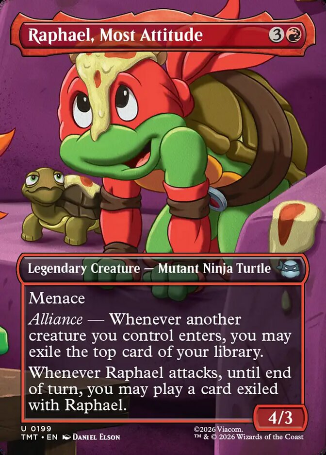 Raphael, Most Attitude card front