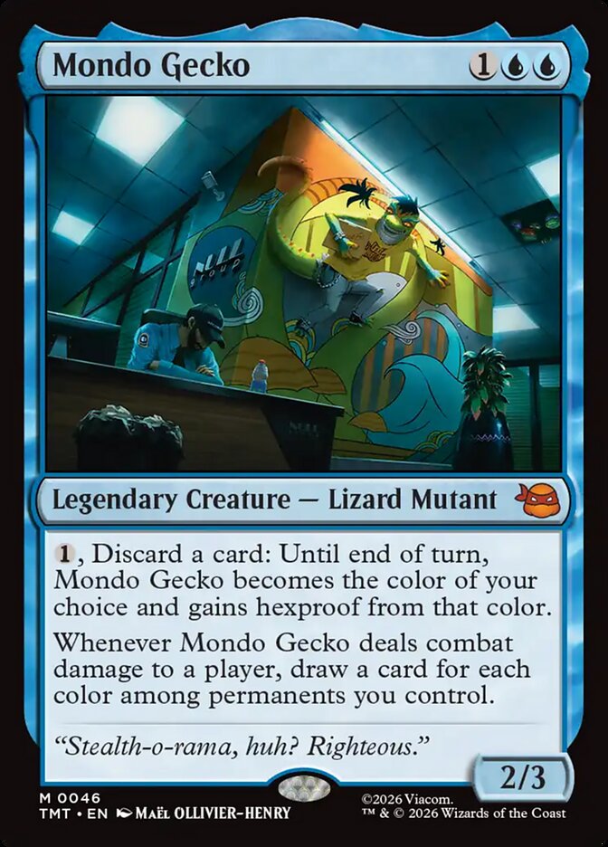 Mondo Gecko card front