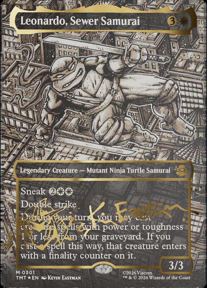 Leonardo, Sewer Samurai card front