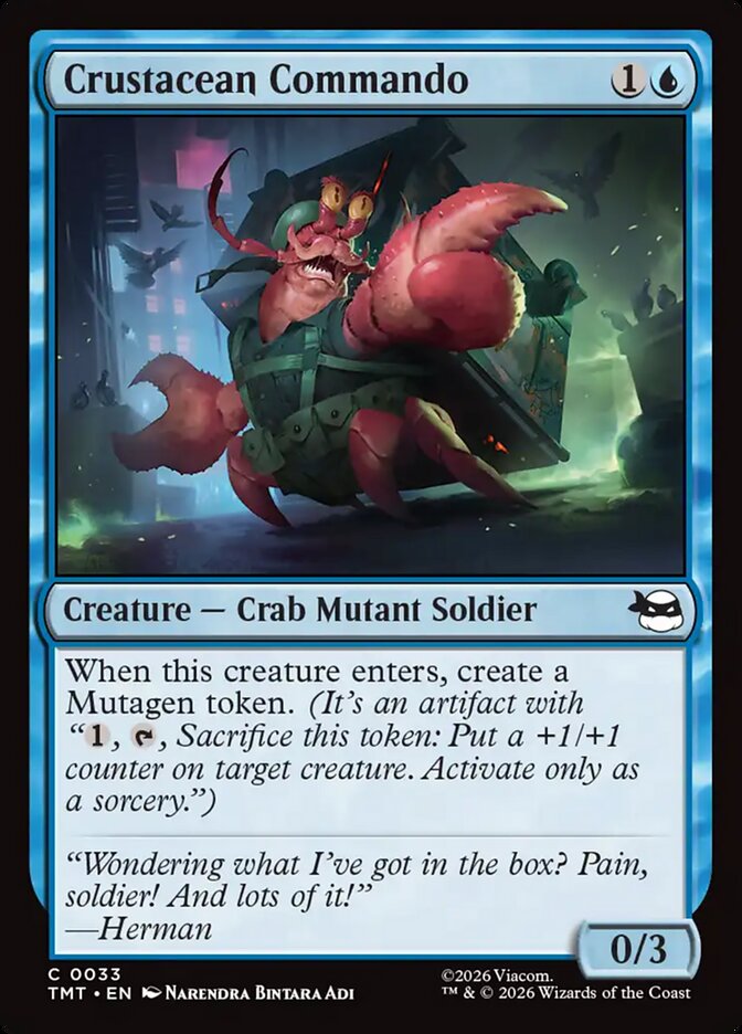 Crustacean Commando card front