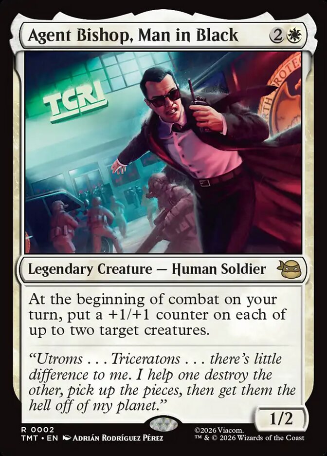 Agent Bishop, Man in Black card front