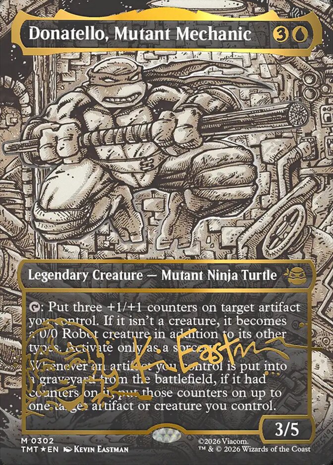 Donatello, Mutant Mechanic card front