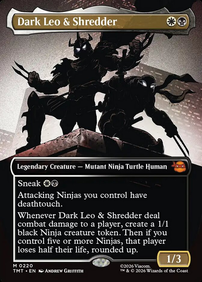 Dark Leo & Shredder card front