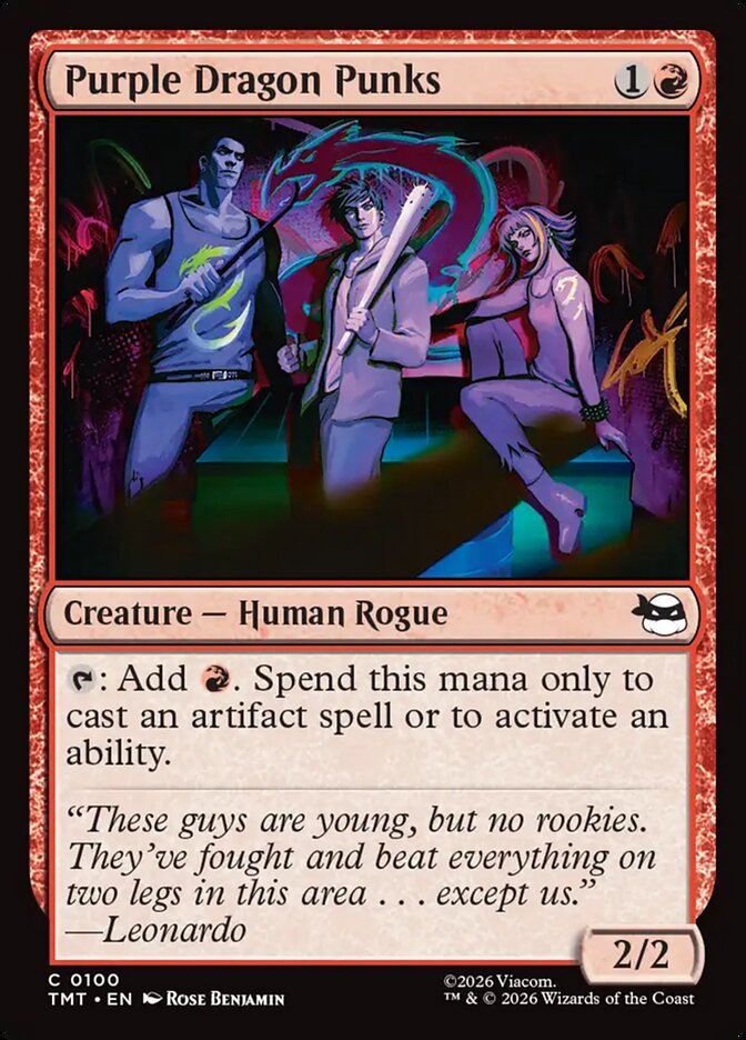 Purple Dragon Punks card front