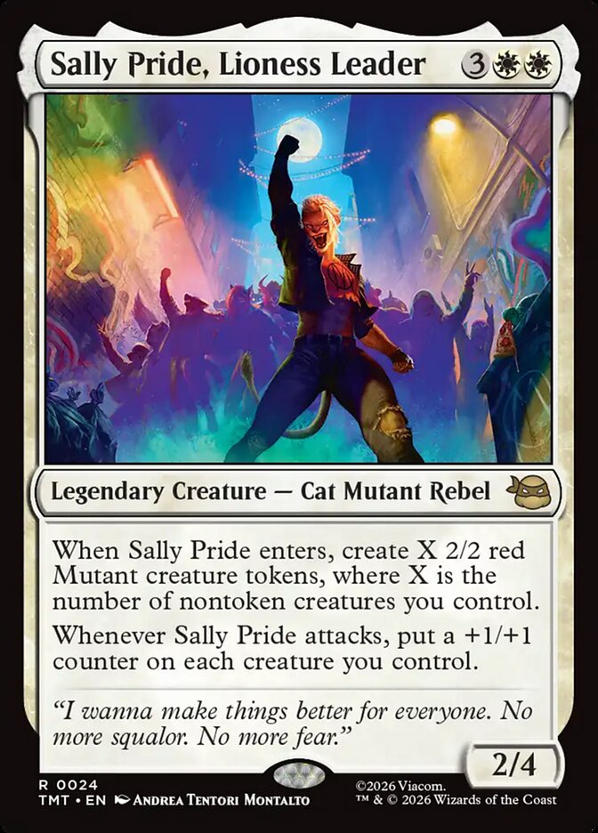 Sally Pride, Lioness Leader card front