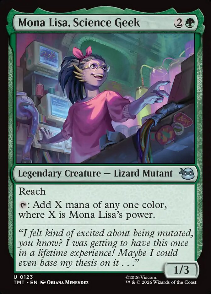 Mona Lisa, Science Geek card front