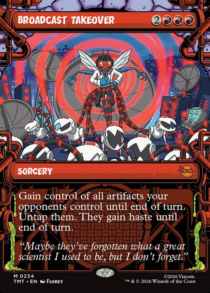 Broadcast Takeover card front