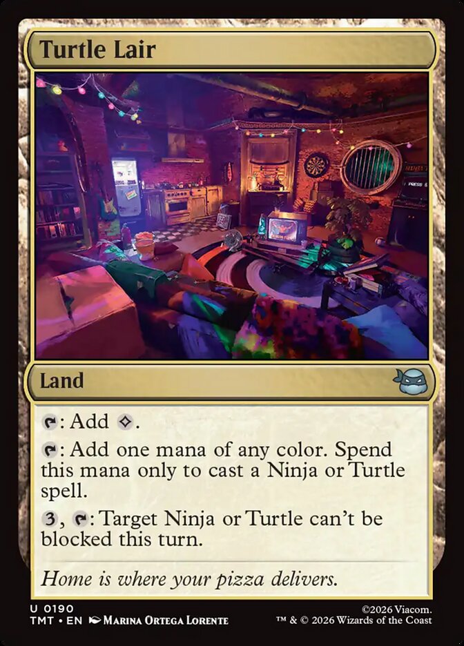 Turtle Lair card front