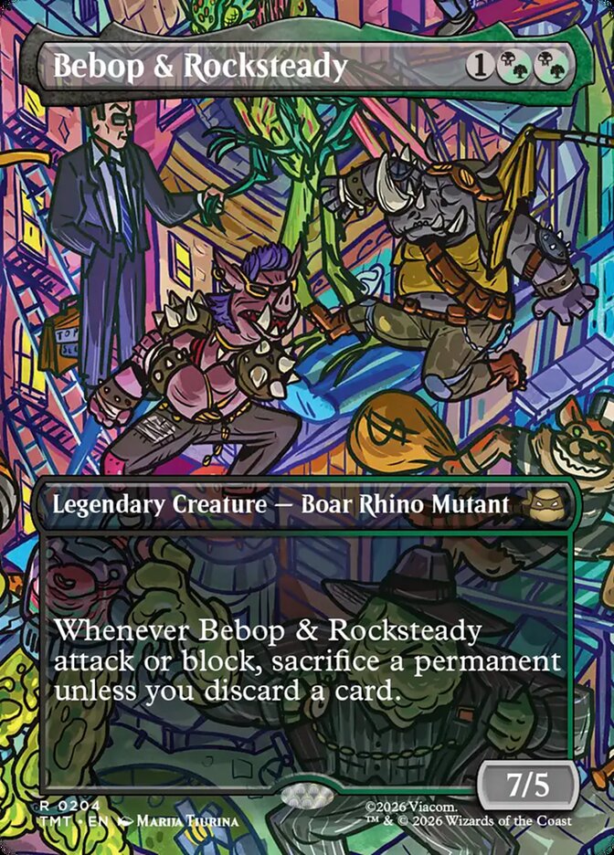 Bebop & Rocksteady card front
