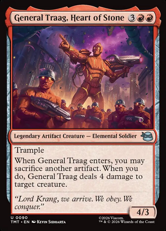 General Traag, Heart of Stone card front