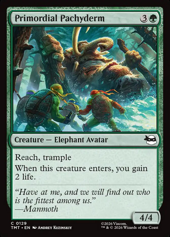Primordial Pachyderm card front