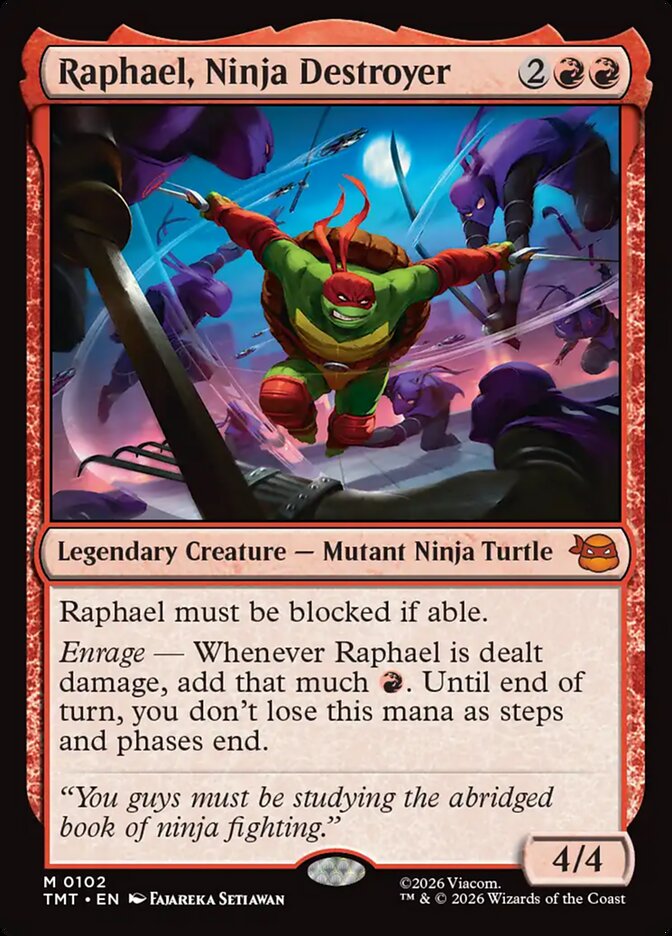 Raphael, Ninja Destroyer card front