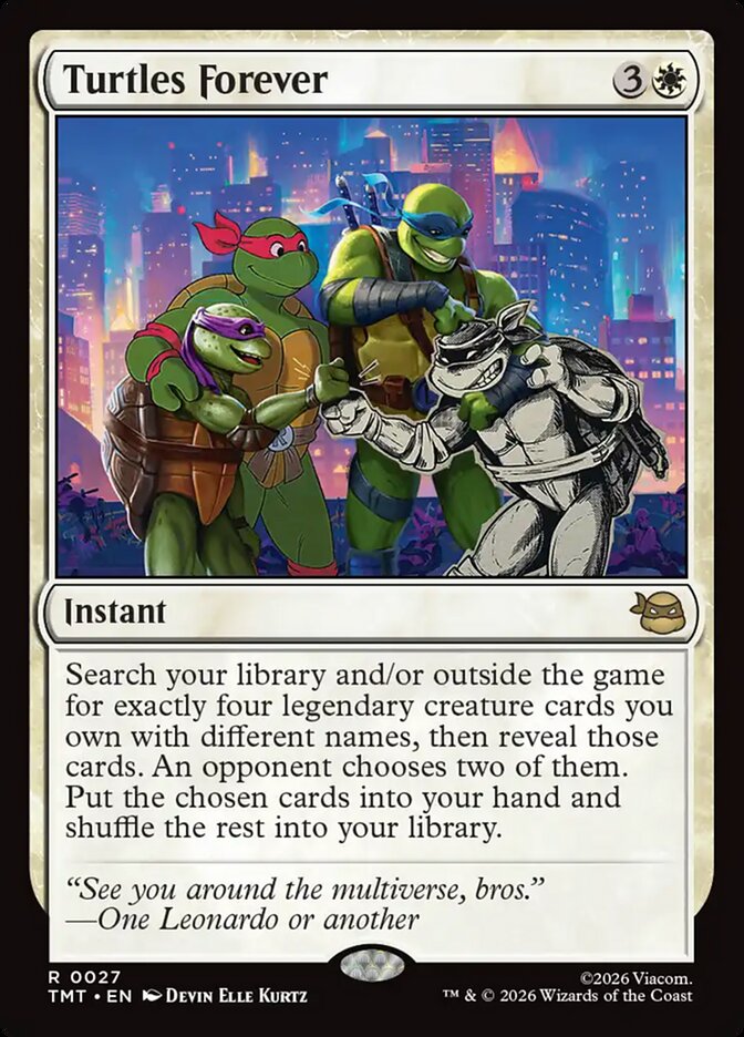 Turtles Forever card front