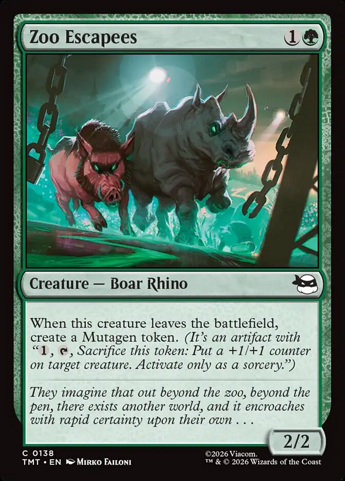 Zoo Escapees card front
