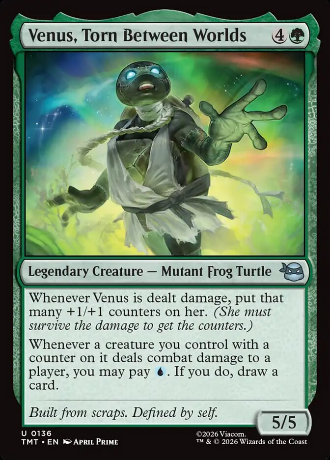 Venus, Torn Between Worlds card front