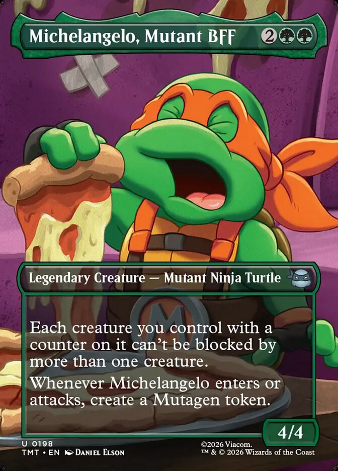 Michelangelo, Mutant BFF card front