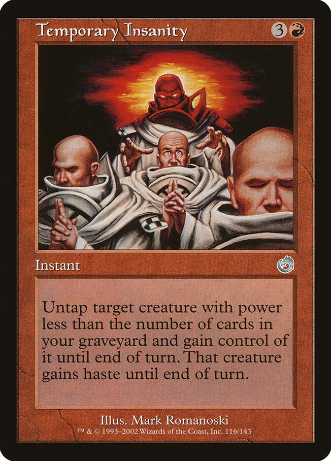 Temporary Insanity card front