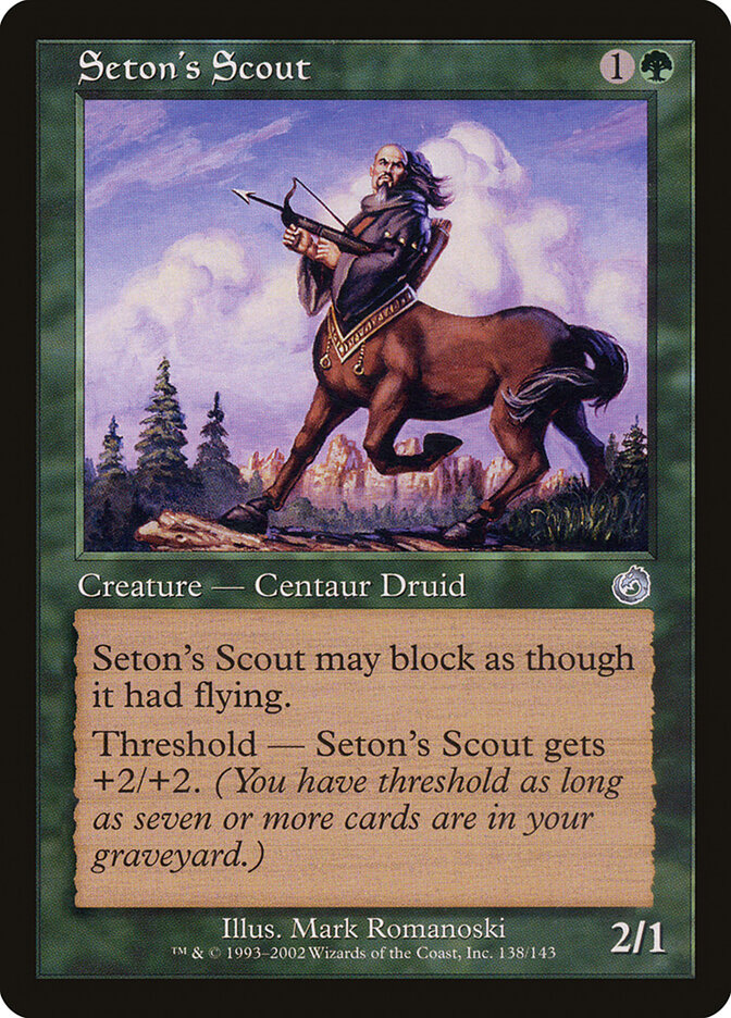 Seton's Scout card front